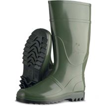 Olivgrüne High-Top-Regenstiefel (Größe 45) aus pvc