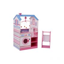 Teamson Kids - Olivia's Little World Two-Sided 6-in-1 Wooden Baby Doll Changing Station, Multi