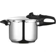 Duo 6 Olla a Presión 6 Litros, Inducción, Express Super Rápida, Acero Inoxidable 18/10, Todas Cocinas Plata - Fagor