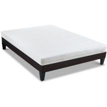 Olympe Literie - Ensemble egio 140x190 cm Matelas Latex Like + Sommier Bois