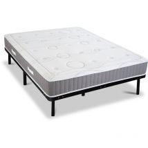 OLYMPE LITERIE Ensemble INTUITION 160x200 cm Matelas Mémoire de forme + Sommier Métal