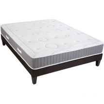 Ensemble intuition 180x200 cm Matelas Mémoire de forme + Sommier Bois - Olympe Literie
