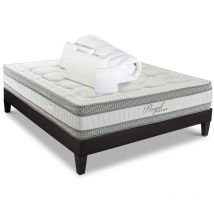 Hypsom - Pack Prêt à dormir royal 5 140x200 cm Matelas Mémoire de forme + Sommier + Accessoires