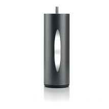 BELLECOUR LITERIE Pied de lit cylindrique lumineux Noir Hauteur 16 cm (vendu à l'unité)