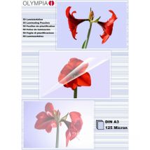 1x50 din A3 125 micron - Transparent - A3 - 50 pièce(s) (9175) - Olympia