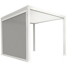 OMBREA Store latéral 300 cm blanc pour pergola bioclimatique