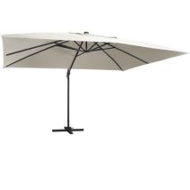 Furniture Limited - Ombrellone a Sbalzo con led Palo in Alluminio