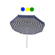 Ombrellone in acciaio e cotone verde – Ø 200 cm, altezza 215 cm, 8 stecche, protezione UV – MAFFEI