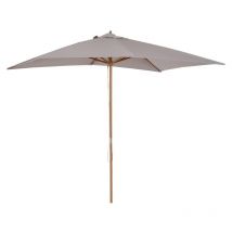 Ombrellone da giardino 2X3 m impermeabile. in legno con copertura rimovibile in poliestere. grigio