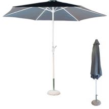 Ombrellone da Giardino 300cm Palo Centrale Telo Poliestere Gazebo - Blu - blu