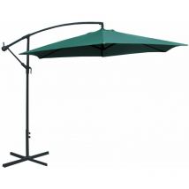 Ombrellone da Giardino Decentrato in Metallo Ø3m Becker Verde