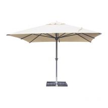 Ombrellone da Giardino 4x4 m Palo Ø65 mm in Alluminio Kraus Dieci Bianco