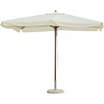 Ombrellone Da Giardino 3x3 M Palo Ø48 Mm In Legno Morel Ecrù