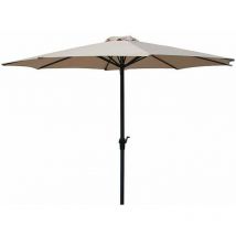 Ombrellone da Giardino Ø3 m Palo Ø48 mm in Metallo Becker Beige