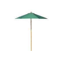 Ombrellone da Giardino Palo Centrale Top in Poliestere Palo in Legno ø 250 - Verde