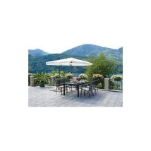 Ombrellone da giardino rettangolare 3x2 mt a braccio antracite