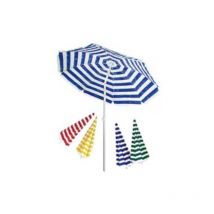 Vette - Ombrellone da spiaggia in tnt a righe tondo cm.180 - colore bianco/giallo