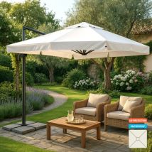 Ombrellone giardino 2.5 metri quadrato braccio alluminio bar hotel Paradise Modello stile: con Balza