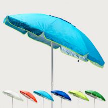 Beachline - Ombrellone mare spiaggia 200 cm antivento protezione uv Sardegna Colore: Azzurro