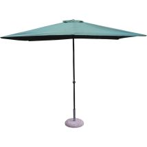 Ombrellone dritto 2x3m con palo centrale 4cm grigio – Ombrellone da giardino per esterni
