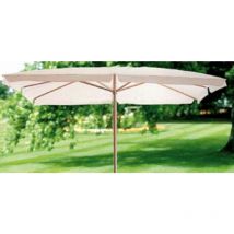 Ombrellone giardino mughetto palo in legno ecru mt 3x4