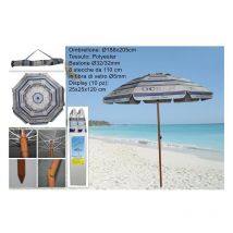 Due Esse Distribuzioni - Ombrellone Ocean con antivento in metallo