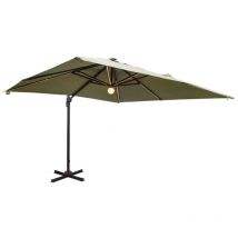 Ombrellone palo laterale 3x3 tortora