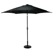 Ombrellone Palo Centrale da Esterno in Alluminio d. 280 cm Nero