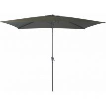 Ombrellone rettangolare 3X2 grigio arredo giardino esterno