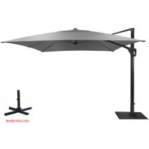Ombrellone retrattile/orientabile elios 3X4 grigio arredo giardino esterno