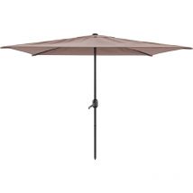 Ombrellone Rettangolare 3 x 2 m Da Giardino Parasole Per Balcone Con Air Vent Apertura a Manovella Anti uv Idrorepellente Per Mare Spiaggia Piscina