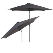 Ombrellone Rotondo Da Giardino 270cm Nero