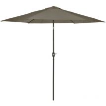 Ombrellone Tenerife 300 cm Rotondo Grigio Madison Grigio