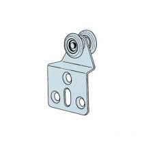 Omge CF 4 pcs de chariots en nylon A 2 roues pour portes coulissantes 15 mm