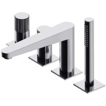 Omnires Contour - Wannenrandarmatur, 4-loch Montage, Chrom Ct8032cr