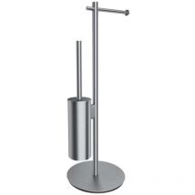 OMNIRES Modern Project - Toilettenpapier- und WC-Bürstenhalter, Nickel gebürstet MP60810NI