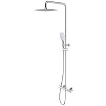 OMNIRES Uni - Brauseset mit Thermostat, 25x25 cm, 3 Strahlarten, Chrom Y1244DCR