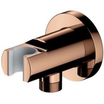 OMNIRES - Wandanschlussbogen mit Halterung, Kupfer 8873CP