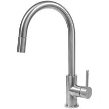 Y - Spültischarmatur mit ausziehbarem Auslauf, Edelstahl Y1255IN - Omnires