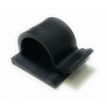 Self Adhesive Cable Clips Black 8mm- 10pcs - Black - On1shelf