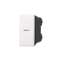 Ettroit - Onduleur 1P 16A compatible Bticino Axolute couleur blanc AB0901