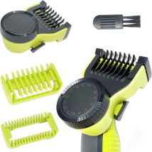 One Blade Lames de rechange et embouts pour QP2520 QP2530 QP2620 QP2630 14 réglages de longueur de 0,4 mm à 10 mm