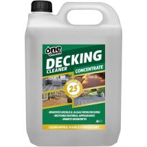 One Chem - Decking Cleaner 5 Litre Concentrate, Cleans Mould, Algae and Dirt, Inhibits Regrowth, Makes up to 25 Litres
