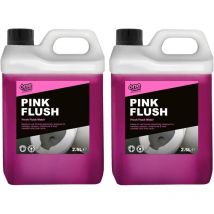 Professional Toilet Cleaner Pink Flush for Caravans and Motorhomes, 2 x 2.5 Litre, Formaldehyde Free, Pink Fluid - One Chem