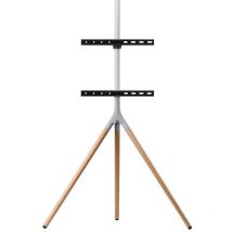 TV-Ständer universal dreibeinig One für alle - Bildschirmgrößen 32-65' - LCD/LED/Plasma/OLED/QLED-Fernseher - 360° schwenkbar und höhenverstellbar