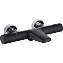 Onece - Grifo de Bañera Visto Termostática de Latón, Grifo de Ducha Cascada, Griferia para Bañera con Botón de Seguridad de 38°C, Mezclador