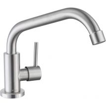 Onece - Rubinetto da Cucina Girevole a 360°, Rubinetto Cucina Monocomando Solo Acqua Fredda, Rubinetti Lavello Cucina in Acciaio Inox 304, Aeratore