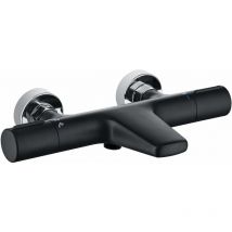 Onece - Thermostatarmatur Dusch- und Wannenthermostat mit Wasserfall Auslauf, Sicherheitssperre bei 38°C, Badewannenarmatur Thermostat Brausearmatur,