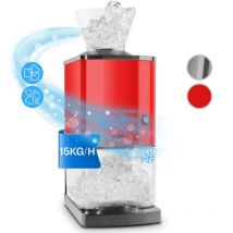 Icebreaker Ice Crusher 15kg/h 3,5 Liter Eisbehälter Edelstahl rot - Oneconcept
