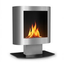 OneConcept Cheminee Bioetanol, Cheminée Bioéthanol pour l'Intérieur et l'Exterieur, Cheminée au Bioéthanol avec une Durée de Combustion de 4 Heures,